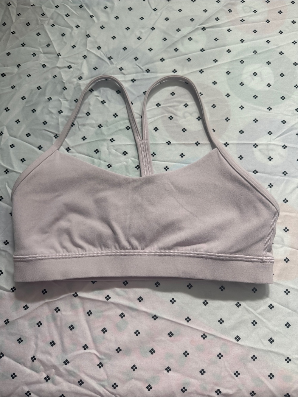 lululemon athletica Pale Pink Strappy Light-Support Sports Bra